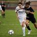 Huron sophomore Imani Keel handles the ball in the first half of the game against Dexter on Tuesday, April 23. Daniel Brenner I AnnArbor.com